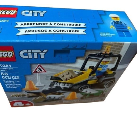 Lego 60284 Roadwork Truck City Construction Site Cones 58 Pcs Retired New Gift - Picture 6 of 6
